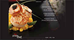 Desktop Screenshot of myprivatechef.net